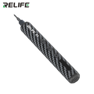 Juego de <span class=keywords><strong>Destornillador</strong></span> Eléctrico de Torque RELIFE E1 de Fibra de Carbono con 12 Puntas y Luces LED sin Sombra <span class=keywords><strong>para</strong></span> Desmontaje y Reparación de Tornillos de Teléfonos Móviles - Product Image 3