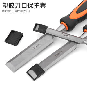 Ensemble de 10 ciseaux à bois Hi-Spec 19 mm, 25 mm, 32 mm avec manche anti-choc pour la menuiserie - Product Image 3