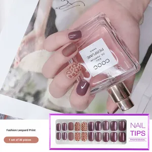 Juego de 30 <span class=keywords><strong>Uñas</strong></span> Postizas de Lujo ABS con Cobertura Completa, Nuevas Parches de Manicura Reutilizables con Patrón Cuadrado, Fácil Aplicación <span class=keywords><strong>en</strong></span> los Dedos - Product Image 6
