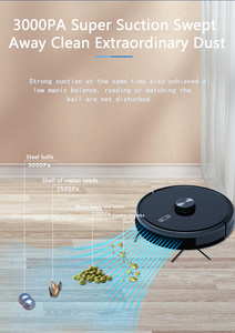 Robot Aspirador y Fregasuelos Geerlepol V8plus para el Hogar, Navegación LDS, Control por Voz con Alexa/Asistente de Google, Succión de 3000 Pa, Función Húmedo/Seco - Product Image 5