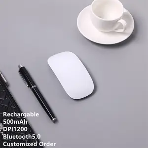 Aluminum Magic Wireless Blue-tooth Mouse For Laptop Computer Tablet Rechargeable Portable Touch Apple Mouse With Gesture