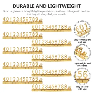 价格显示立方体数字全球金属价格标签珠宝柜台支架可调迷你美元标志零售店