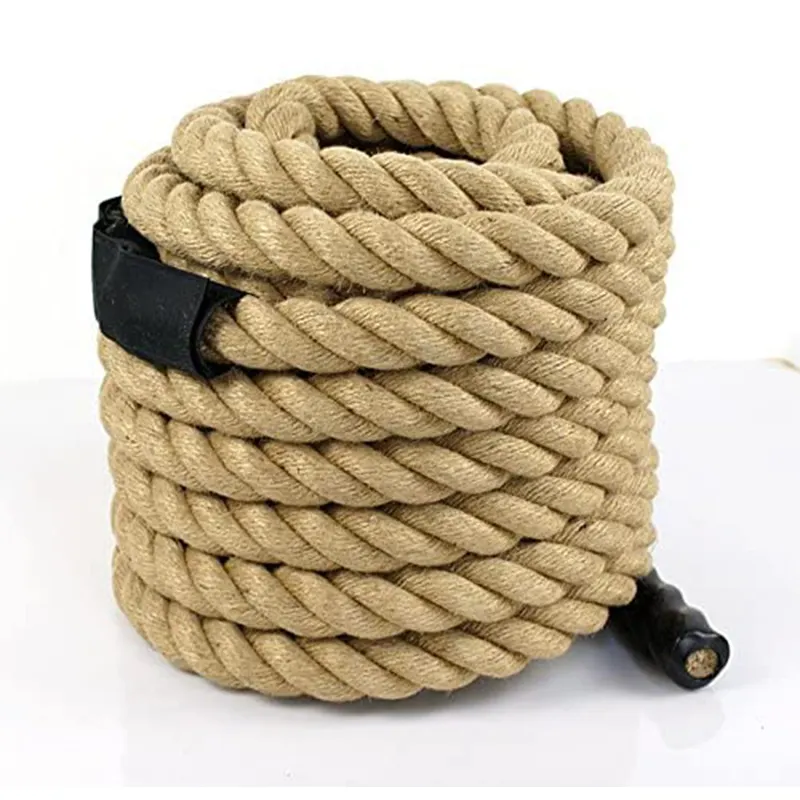 Twisted Manilla Touw 1.5 "X 50 Ft Fitness/Undualation Workout Klimmen Marine Jump Battle Touw