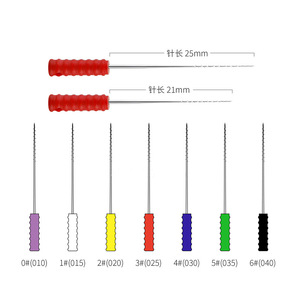 Broches nerveuses 025-06 en acier inoxydable, instruments dentaires pour le traitement endodontique - Product Image 2