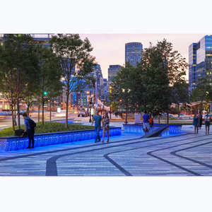 Banc lumineux LED classique en acier pour extérieur Senzhao, éclairage paysager, étanche IP65 - Product Image 1