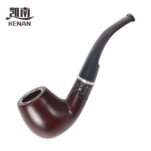 Kenan Engraved Bent Tobacco Pipe Durable Detachable Washable For Smoking - Product Image 2