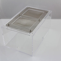 Terrarium pour reptiles en plexiglas, boîte d'alimentation, cage en acrylique pour araignées, lézards, geckos