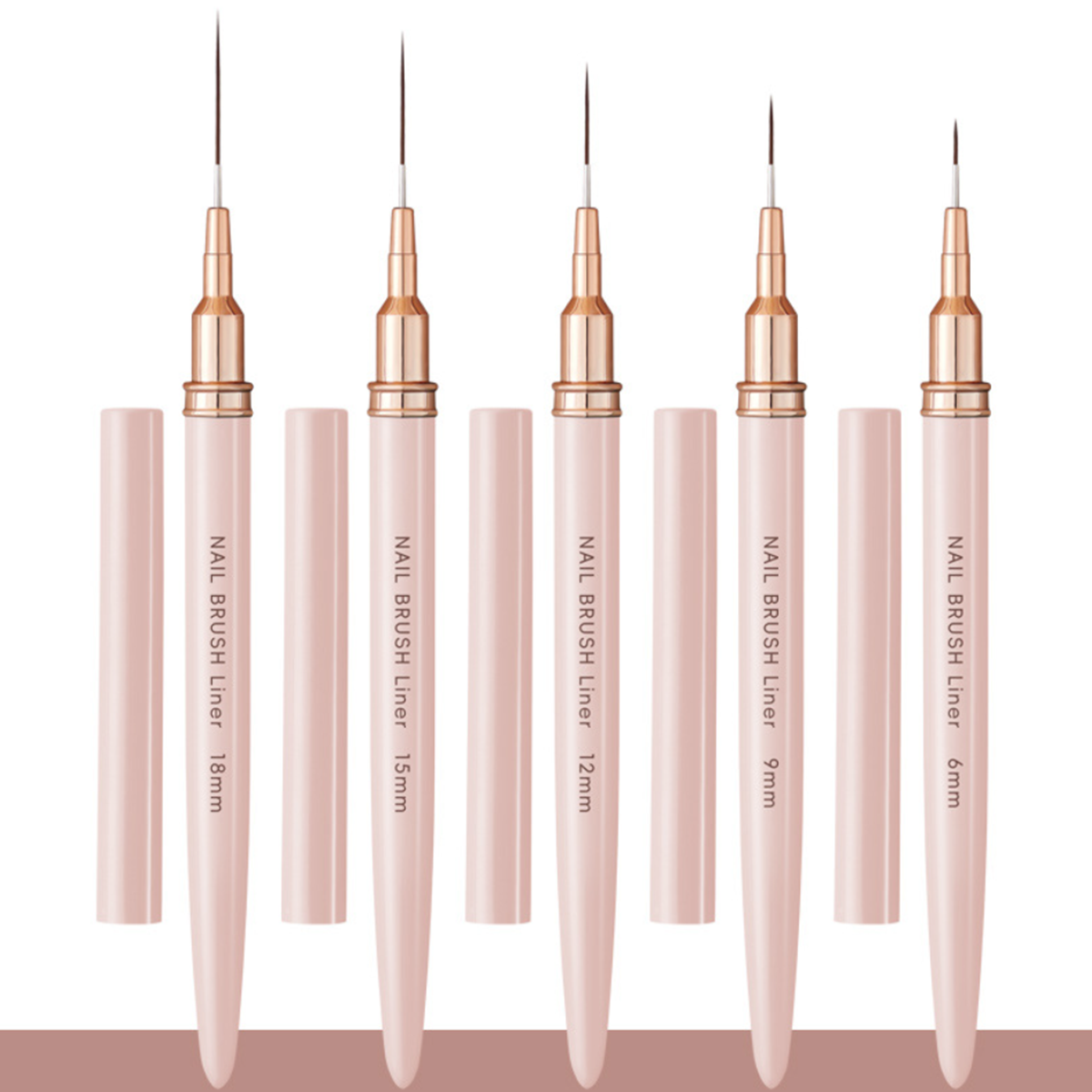 5 pièces en rose clair, ensemble complet