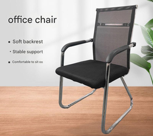 Nhà máy trực tiếp hiện đại Ergonomic Bow-Shape nhân viên ghế máy tính với Vải Tựa lưng thiết kế hiện đại Hot Bán ghế văn phòng - Product Image 2