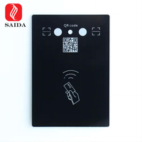 Kaca Tempered Gorilla Glass OEM 1mm-4mm Anti-Sidik Jari Kekuatan Tinggi untuk Kunci Pintu Pintar dengan Keypad, Sablon Sutra, Hotel, Dapur