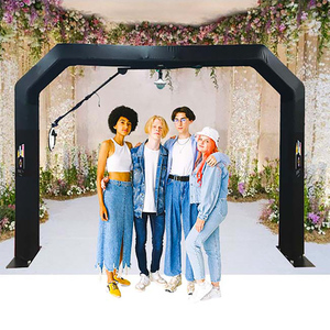 Photomaton portable à 360 ° avec lampe de remplissage gonflable en vogue Sky Top Spinner pour les mariages-Compatible avec iPad - Product Image 6