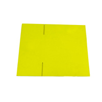 Boîte d'expédition pliante en carton ondulé, forme personnalisée, avec logo en relief, pelliculage mat, matériaux recyclés, emballage plat, découpe sur mesure