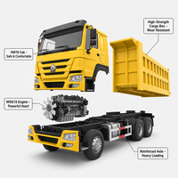 Nouveau camion lourd diesel HOWO NX 6x4 Euro 3 à direction à gauche, boîte automatique FAST, avec caméra arrière, capacité de 41-50 tonnes pour le transport de conteneurs