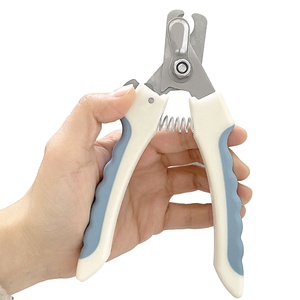 작은 동물을 위한 맞춤형 로고 친환경 스테인리스 스틸 및 플라스틱 발톱 네일 커터 애완 동물 미용 가위 - Product Image 3