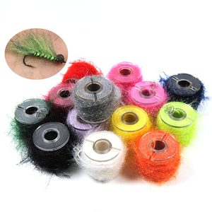 10 m/bobina materiale per legare mosche Dub ciniglia Sparkle fibra filato Streamer acqua salata ninfa Scud lanoso Bugger Leech Fly Tying - Product Image 4