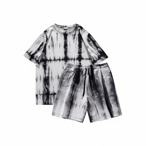 Ropa informal de verano para hombre Conjunto de pantalones cortos de nuevo diseño 2 en 1 Ropa de abrigo de cintura media holgada con camiseta Ropa de verano al por mayor - Product Image 1