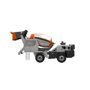 Chinese Factory Small Body Mini Concrete Mixer Trucks With Self Loading