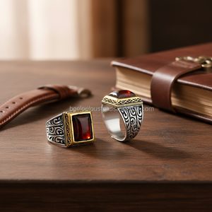 925K Sterling Silver Carnelian <b>Men</b> <b>Ring</b> - Product Image 3