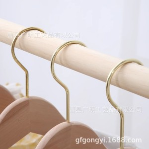 Perchero de madera maciza para habitación infantil, organizador de almacenamiento de ropa con 2 niveles, color natural - Product Image 4