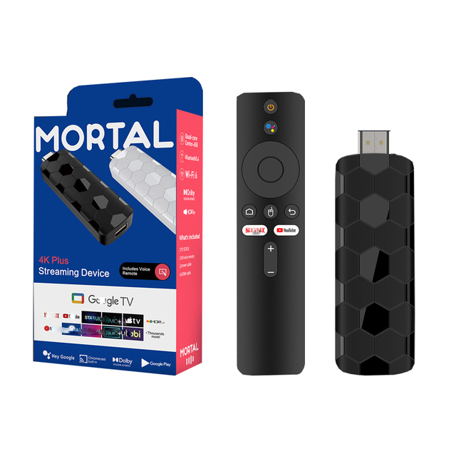 Factory Price R3+ Android 14.0 Stick TV Dongle Rockchip Quad Core 8K Dual Band WiFi High Speed 2GB 16GB