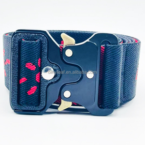 Cinturón Elástico Jacquard de Poliéster y Goma de 1.5 Pulgadas, Personalizado de Fábrica, con Hebilla Magnética, para Deportes al Aire Libre y Esquí - Product Image 5