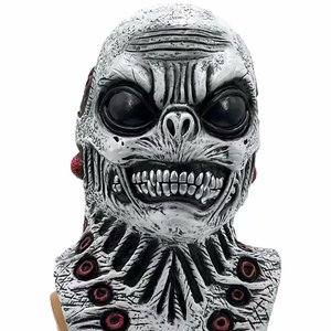 2025 Halloween transfronterizo nuevo estilo Scary Frogman Weird máscara de vestir de látex de cubierta completa - Product Image 2