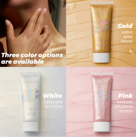 Échantillon Gratuit Sans Marque Vente en Gros Maquillage Huile Scintillante Corps Paillettes Illuminateur Liquide Gel Corporel Illuminateur