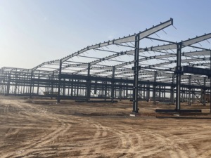 Estructura de Acero Ligero Prefabricada de Bajo Costo, Soldadura, Corte y Doblado para Sistemas de Construcción de Almacenes Prefabricados Ecológicos - Product Image 4