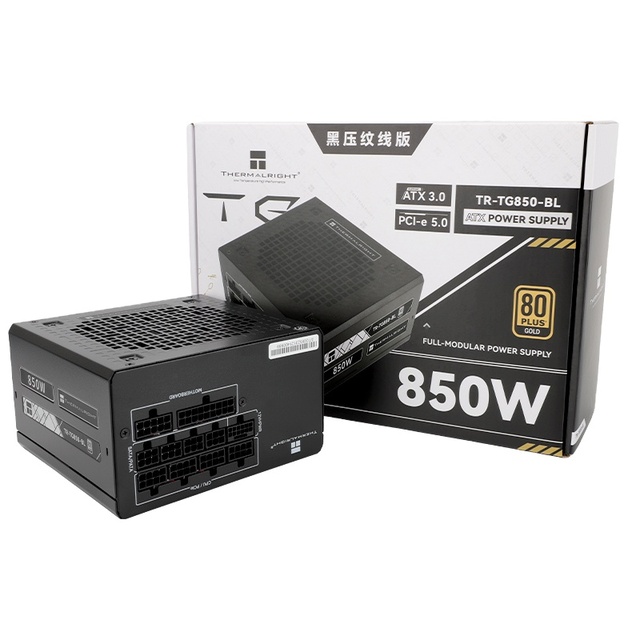 Thermalright TG750-BL 850W Black ATX3.0 Gold Full Module Power Supply 800W PSU with 24pin Interface for Servers in Stock