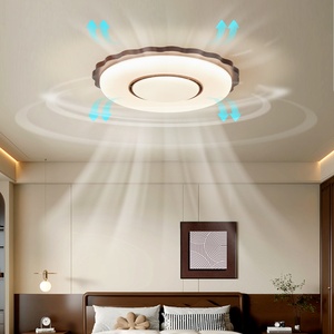 Lamp Ye Wrought Iron Bladeless Ceiling Fan <b>Light</b> with Invisible <b>Light</b> Modern Design for Bedroom <b>Dining</b> Room & Living Room - Product Image 2