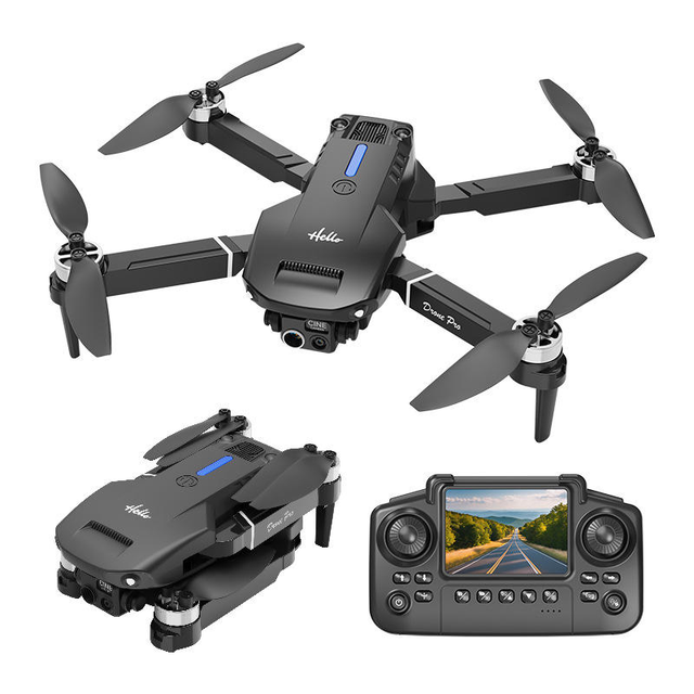 Mini E77 Plastic Foldable Beginner RC Drone with 6-Axis Gyro 4K Dual Camera WiFi Remote Control