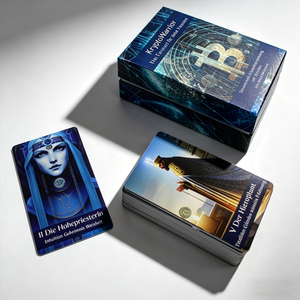 Baraja de Cartas de <span class=keywords><strong>Tarot</strong></span> y Oráculo Personalizadas al por Mayor de Fábrica con Guía de Papel y Caja con Tapa y Base - Product Image 2