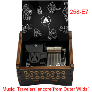 Boîte à <span class=keywords><strong>musique</strong></span> en bois Game Outer Wilds, 18 notes, mouvement musical à remonter 'Travelers' Encore', cadeau spécial et mignon <span class=keywords><strong>pour</strong></span> <span class=keywords><strong>l</strong></span>'<span class=keywords><strong>anniversaire</strong></span> des amis - Product Image 5