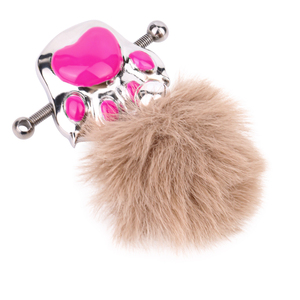 Morsetto per capezzolo con colletto in metallo Plush Claw BDSM in acciaio inossidabile morsetto per capezzolo Sexy guinzaglio flirt Cosplay giocattoli sessuali all'ingrosso - Product Image 6