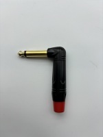 Harga Pabrik Adaptor Audio Konektor Jack TS 6.35mm Sudut Siku Berlapis Emas 1/4 Inch Pengganti Gitar Mono 6.35mm