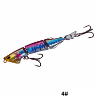 Leurre dur de pêche multi-sections 95mm 7.5g à coulée lente, populaire, pour lancer longue distance, simulation de poisson-minnow