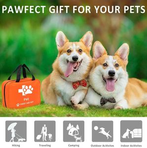 Kit di pronto soccorso per animali domestici transfrontalieri per gatti e cani per il trattamento di emergenza delle ferite di emergenza - Product Image 5