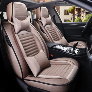 Fundas de asiento de coche de lujo, juego completo de asientos de bebé, fundas de cuero para Vw Golf - Product Image 4