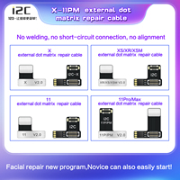 Activateur I2c SK-BOX Dot Matrix sans démontage MC12 pour iPhone X - 14 Pro Max, outils de réparation de câble Dot Matrix et Flex Face ID