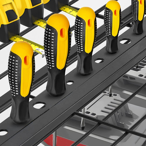 Organisateur d'outils électriques JH-Mech avec <span class=keywords><strong>4</strong></span> crochets Support mural en métal pour outils électriques de garage Support d'affichage pour station de charge de perceuse sans fil - Product Image 4