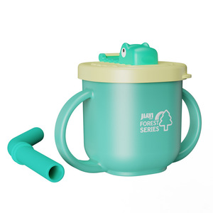 Gobelet à paille Jiayi Forest Series pour bébé, avec double poignée, en acier inoxydable 316, pour enfants de 1 à 2 ans - Product Image 1