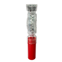Balise clignotante jaune 8 LED pour barricade routière, balise de signalisation routière pour la sécurité des voies, feux d'ambulance, lumière de cône de signalisation IP66