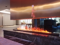 2025 haute qualité 3D cheminée à vapeur d'eau LED flamme 1500W moderne intérieur ménage hôtel utiliser français langue intégrée