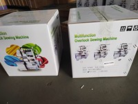 JUKKY 535 Machine à coudre domestique manuelle mini surjeteuse à trois fils pour surjetage de tricot