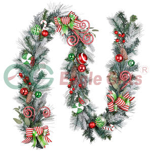EAGLEGIFTS Christmas <strong>Garland</strong> <strong>Prelit</strong> Pu Pe Hard Needle 183cm Red Berry Artificial Christmas <strong>Garland</strong> Real to Touch - Product Image 3
