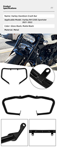 Barre de protection contre les chocs pour moto en acier noir, protection du moteur, pare-chocs avant pour Sportster S 1250 - Product Image 6