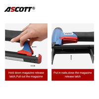 Agrafeuse pneumatique ASCOTT série 71 pour tapisserie, avec agrafes de 6 à 16 mm 22GA, agrafeuse à fil fin pour outils de travail du bois