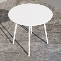 Table basse d'extérieur en acier au carbone pour balcon, idéale pour la maison, les salons de thé, les comptoirs de bar et les cafés - Noir
