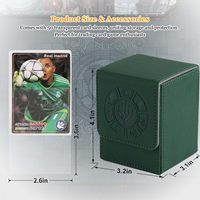Boîte de rangement pour cartes MTG, étui à cartes en cuir PU premium avec symboles Planeswalker, compatible avec les cartes à collectionner TCG CCG