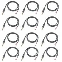 Câble audio 3,5 mm mâle vers fil nu à extrémité ouverte TS 2 pôles mono 1/8" 3,5 mm